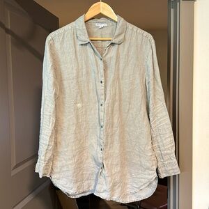 James Perse lightweight Linen Shirt Size Lg